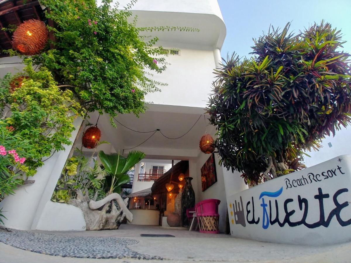 El Fuerte Beach Apartments Mahahual Exterior foto